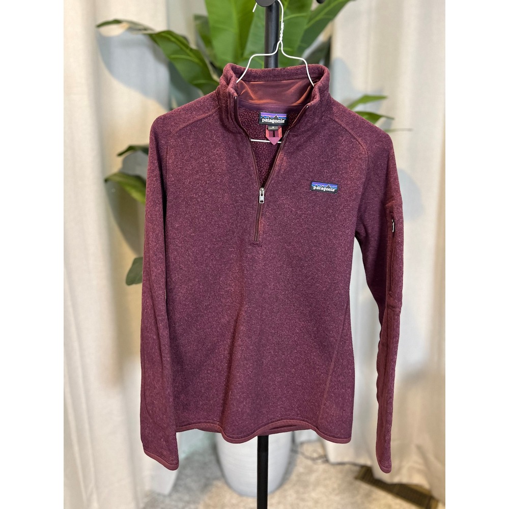 Patagonia Better Sweater 1/4 Zip Pullover Fleece Burgundy Purple Women's Medium